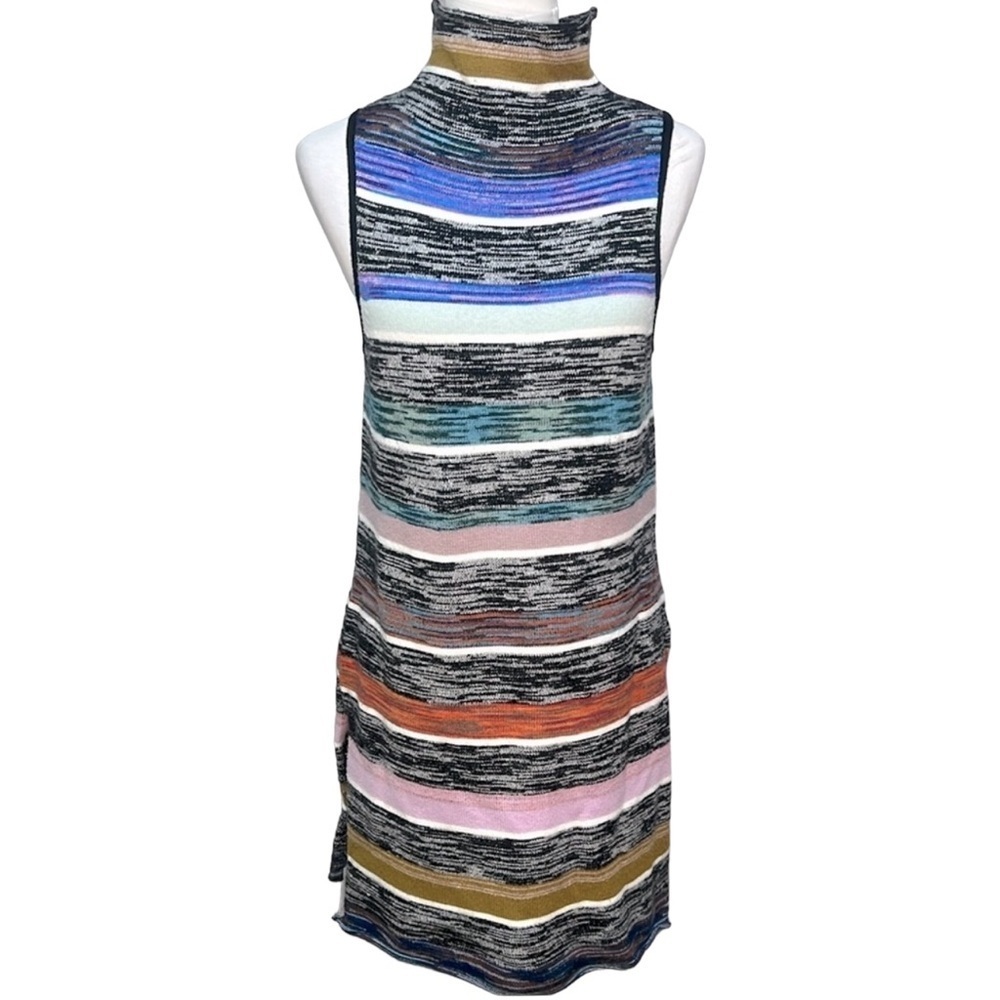 Anthropologie Space Dyed Rainbow Striped Sweater View 2